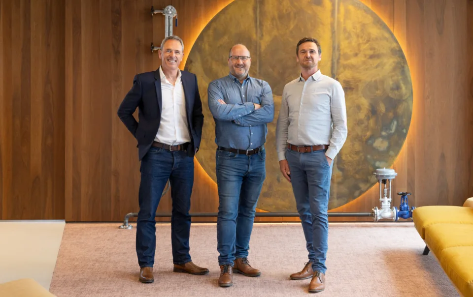 Frédéric Guichet CEO Cometi -Gilles Capitaine CEO Cometi- Vincent Weyne BDD France